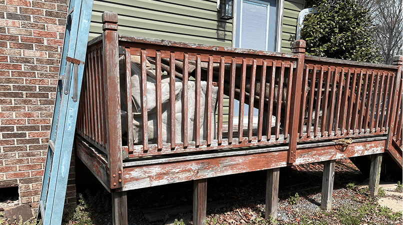 Deck Construction Before
